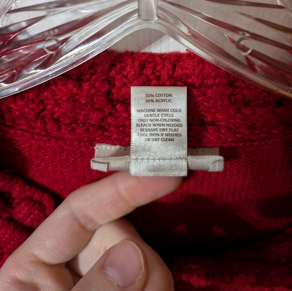 LAST CALL: Red XS Loft sweater - Picture 3 of 4